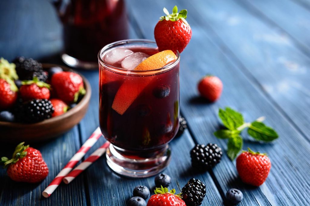 frozen berry sangria