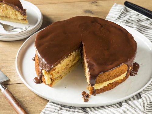 fluffy boston cream pie