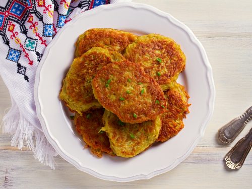 cheesy mashed sweet potato cake