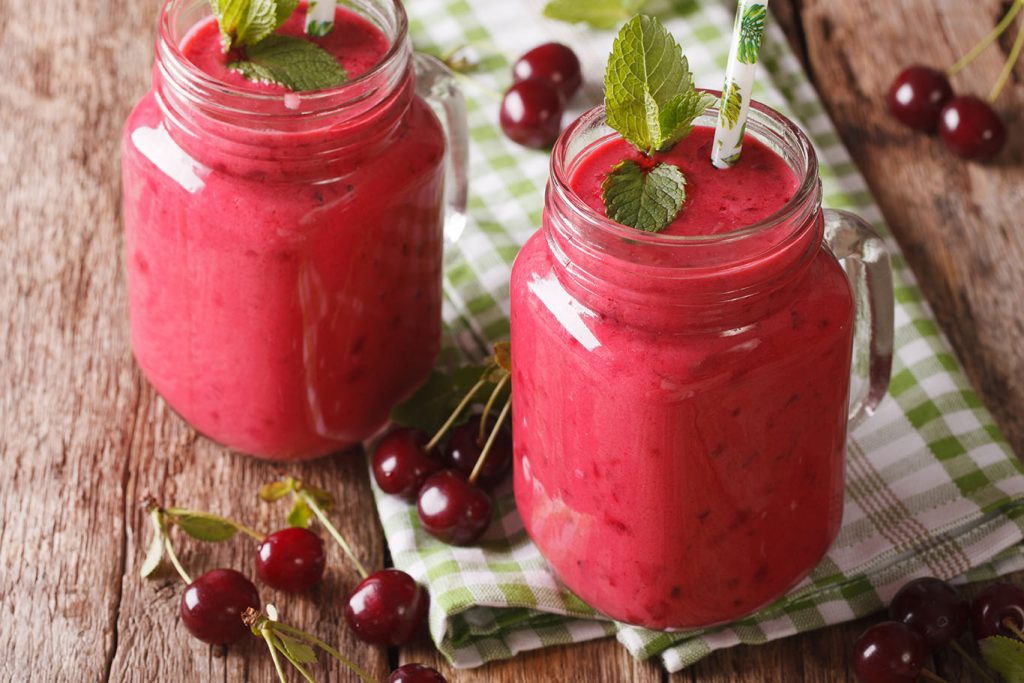 tasty cherry smoothie