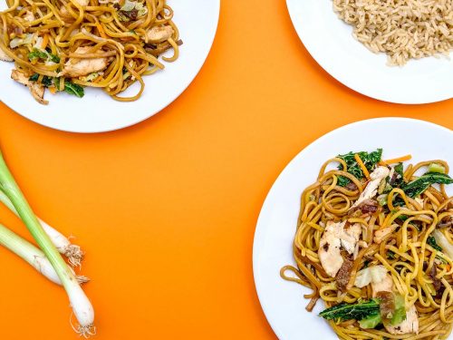 savory chicken chow mein