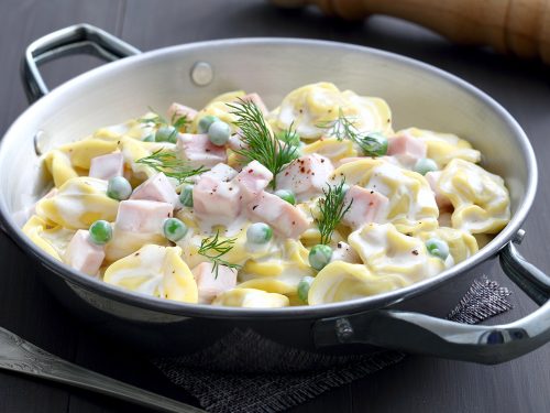 creamy baked tortellini