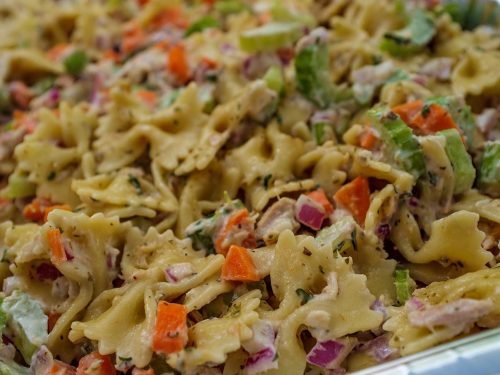 creamy bow tie pasta salad