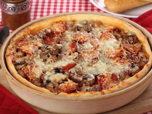 deep dish pizza