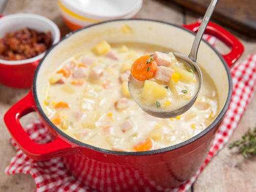 delightful ham and potato soup