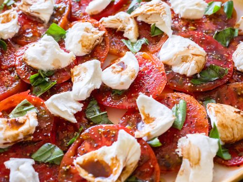 delicious caprese salad