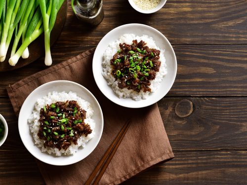 savory korean ground beef