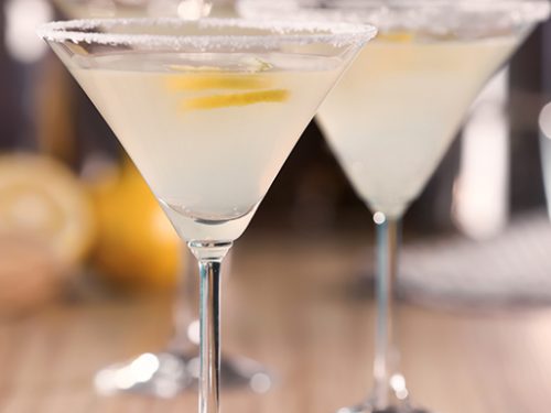 cold lemon drop martini