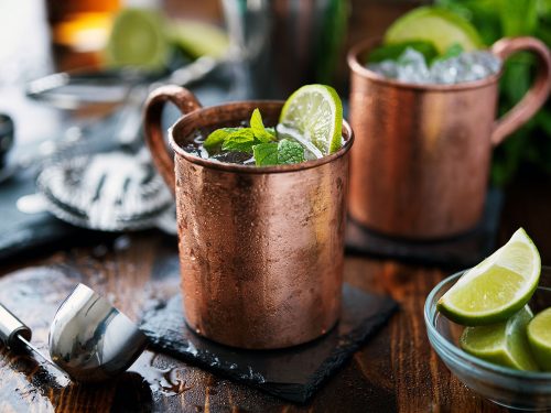 cold moscow mule cocktail