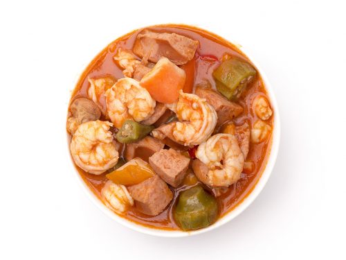 delicious chicken and shrimp gumbo