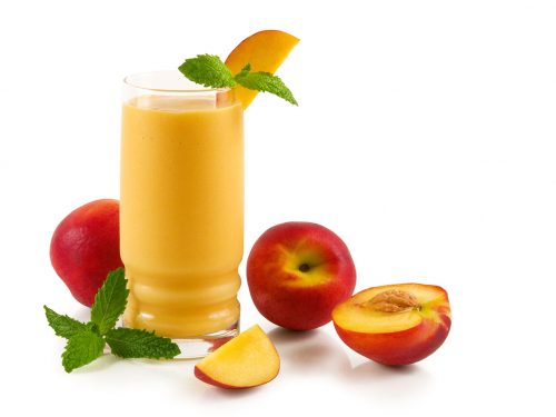 refreshing healthy peach smoothie