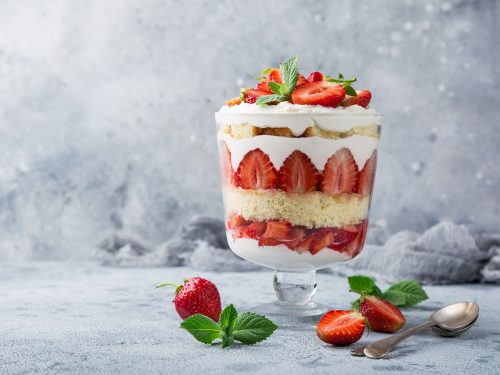 delicious strawberry triffle