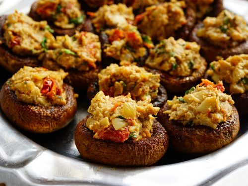 savory stuffed mushrooms