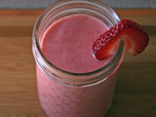 peanut butter strawberry smoothie recipe