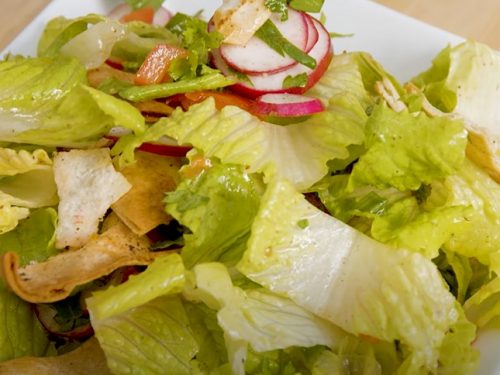 white anchovy and crisp pita bread salad recipe