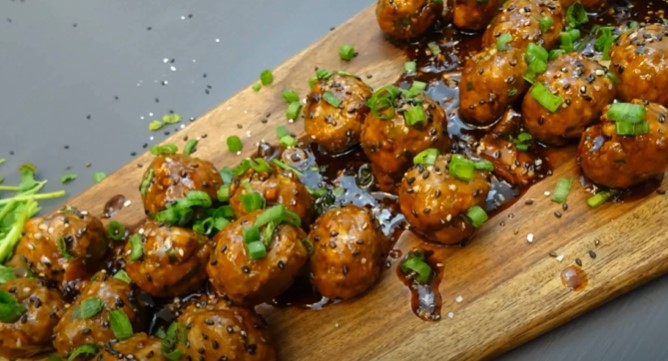 asian turkey meatballs with lime cilantro sauce recipe