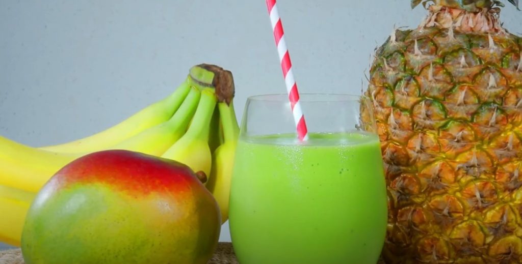 green tropical smoothie recipe