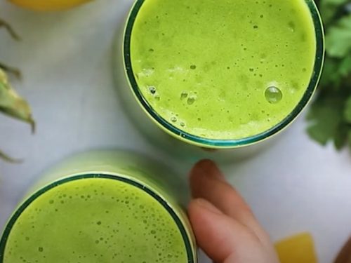 cucumber, parsley, pineapple and lemon smoothie recipe