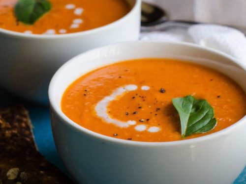 creamy sun-dried tomato soup with cheese panini recipe