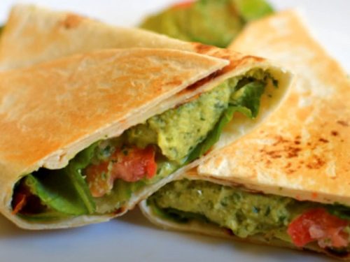 pesto roasted veggie wrap recipe