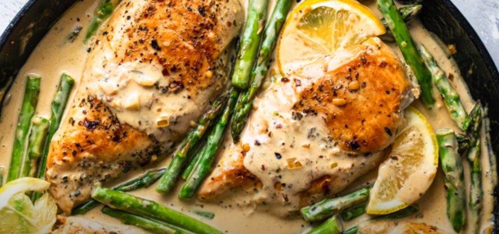 lemon garlic chicken and asparagus stir fry recipe