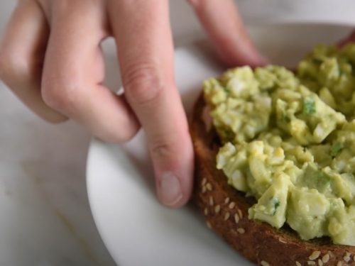 healthy avocado egg salad and salmon sandwich recipe