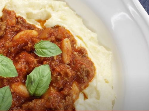 meat sauce polenta recipe