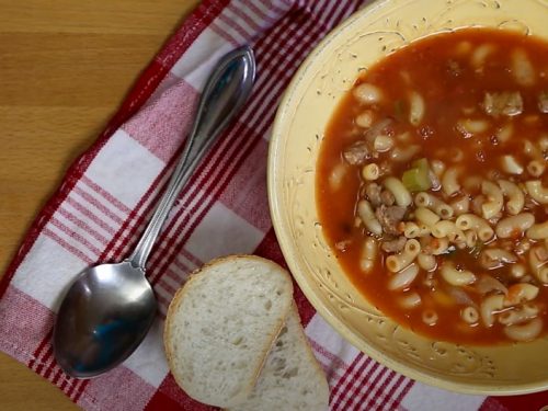 pasta e fagioli with sausage recipe