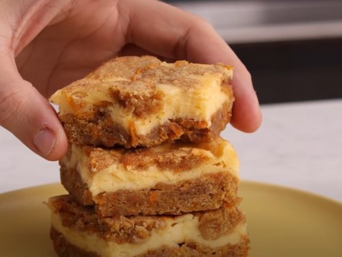 carrot cake bars with cream cheese frosting recipe