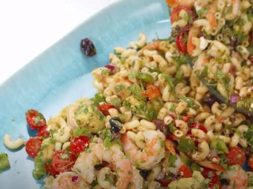 shrimp and veggie pasta salad recipe