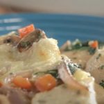 pierogi crostini with mushroom-tomato salsa recipe