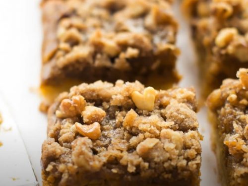 pumpkin streusel bars recipe