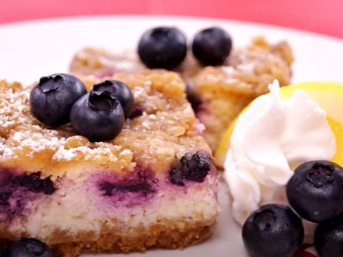 blueberry lemon cheesecake bars recipe