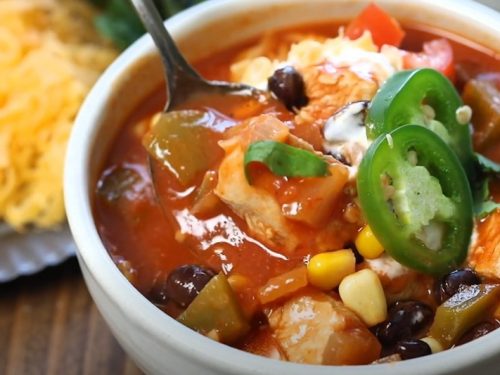 bean chicken taco soup recipe