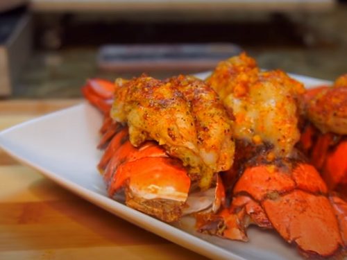 grilled cajun garlic butter lobster tails recipe