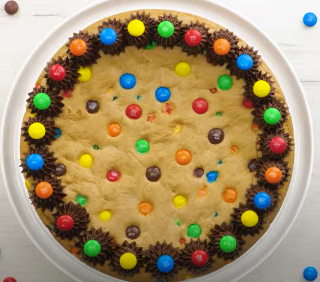 M&M Cookie Cake Recipe