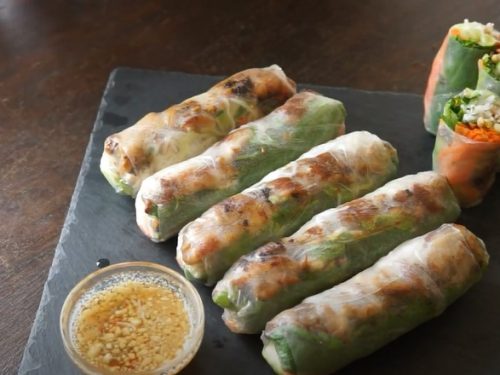 Asian Veggie Patties Spring Rolls Recipe