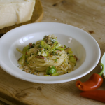 brussels sprouts and sausage parsnip spiralized pasta recipe