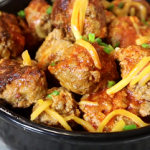 cheesy slow cooker sausage balls recipe