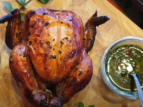 Chimichurri 'Cued Chicken Recipe