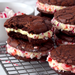 chocolate fudge cookies with candy cane buttercream recipe