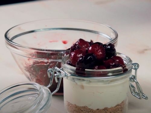 Creamy Cranberry Cornbread Parfait Recipe