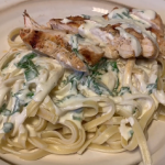 fettuccine with chicken spinach and creamy orange sauce recipe