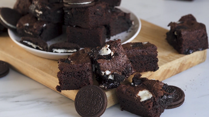 fudgy cookies n cream oreo brownies recipe