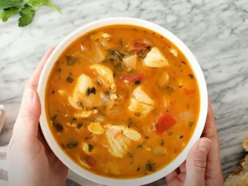 halibut and shellfish soup recipe