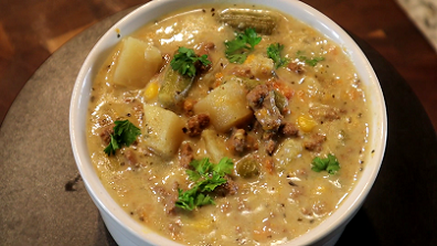 hamburger and potato soup recipe