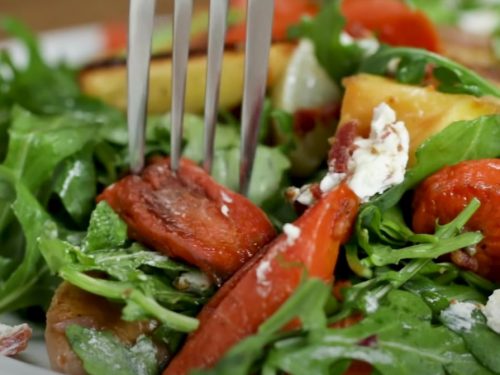 Hearty Winter Vegetable Salad With Black Onion Seed Vinaigrette Recipe