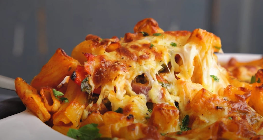 cheddar and vegetable pasta bake recipe