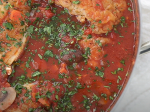 stovetop chicken cacciatore recipe