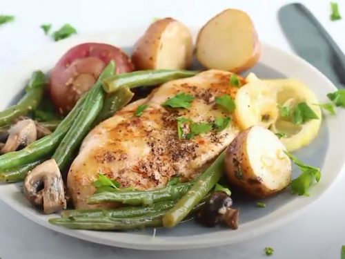 lemon chicken with veggies recipe